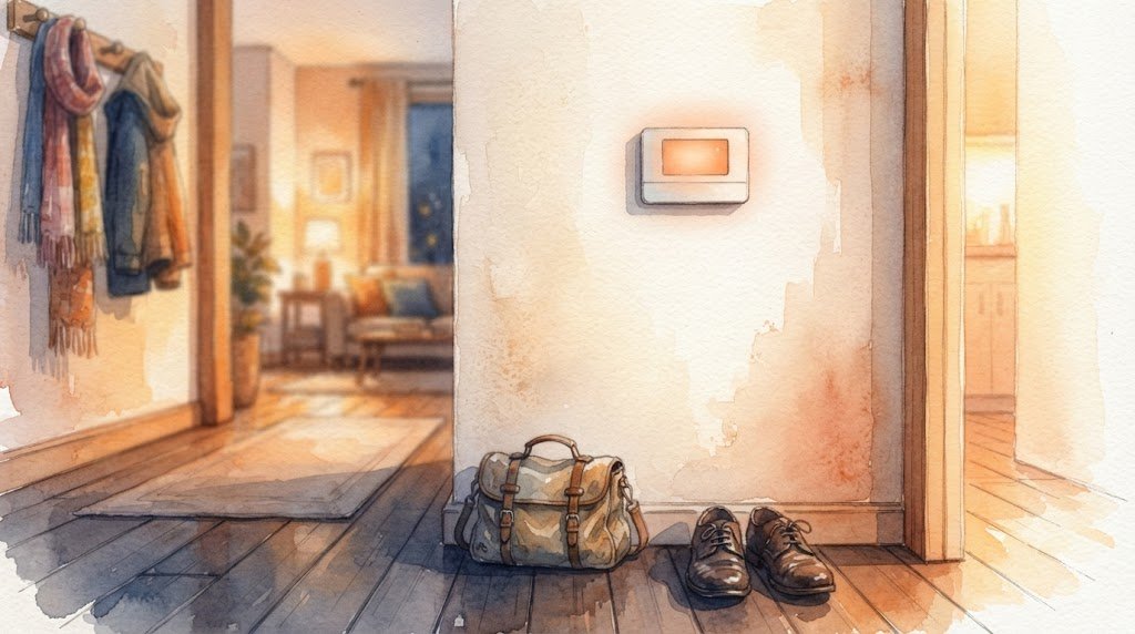 출근하는 아침, 보일러 앞에서 망설인다면 — 끄기·외출모드·온도 낮추기는 집을 비우는 시간이 가른다
