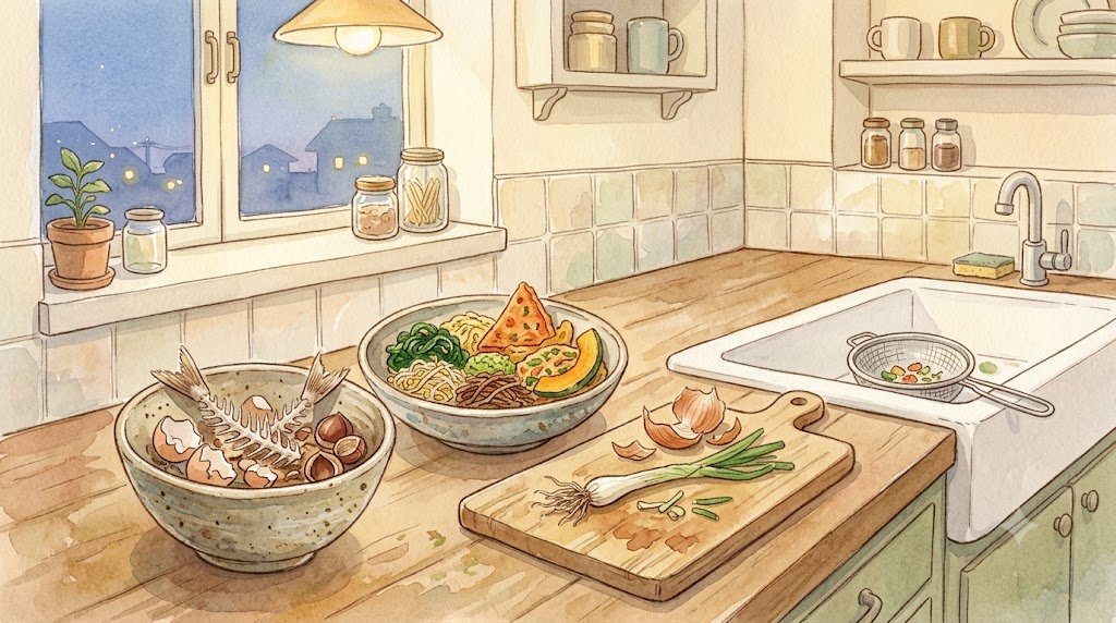 추석 뒷정리, 음식물 쓰레기통 앞에서 다들 믿고 있는 네 가지 — 절반은 봉투를 바꿔야 한다